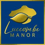 Luccombe MANOR Logo 2022 3D BLUE BACKGROUND 01 scaled
