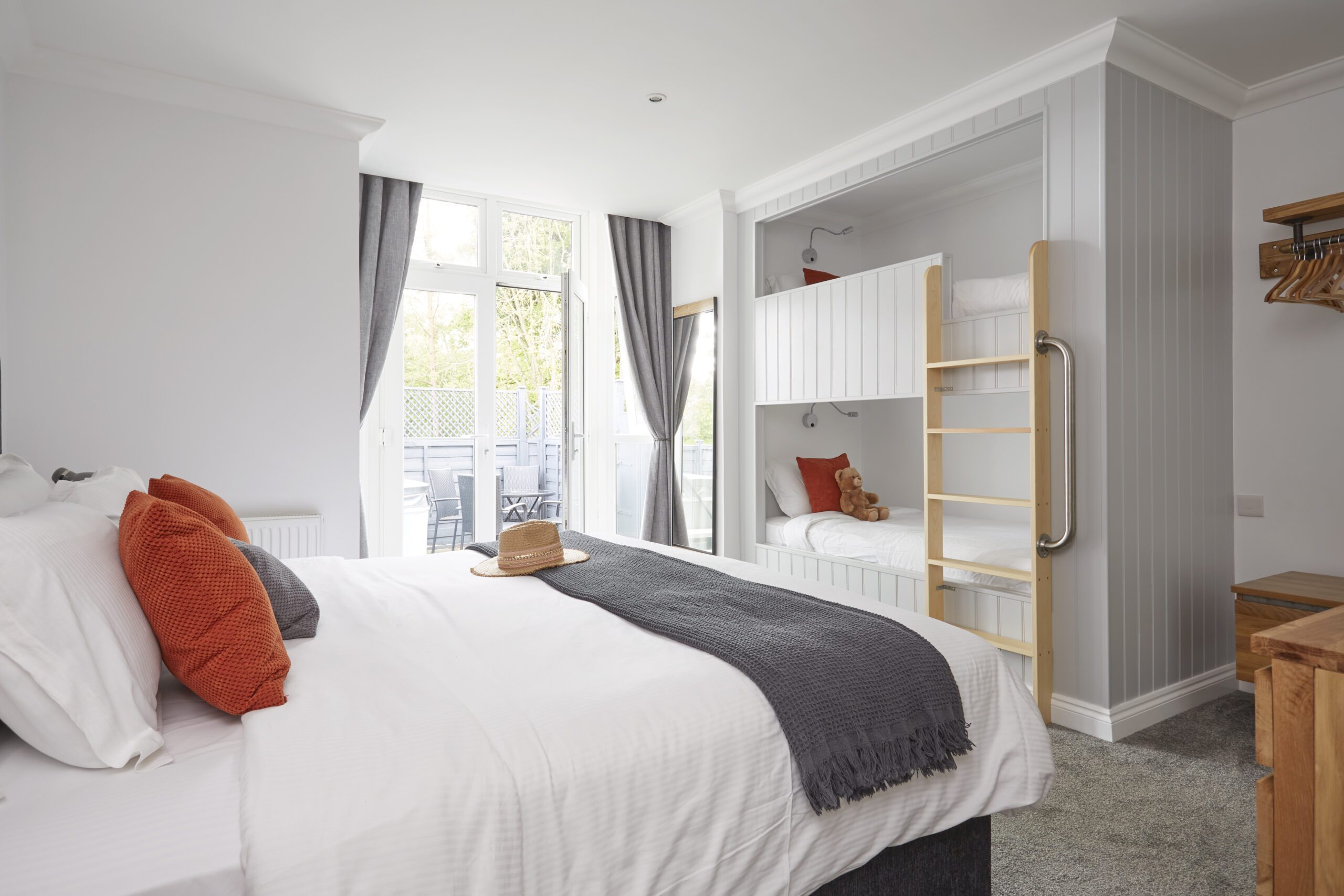 Master Bedroom with Built In Bunk Beds Montagu Apartment Shanklin Villa Isle of Wight 099